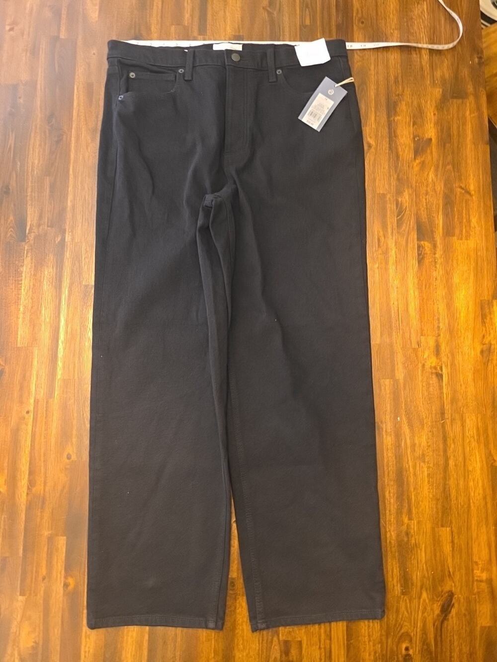 Universal Thread Holiday High-Rise Straight Jeans Black Denim Womens 14